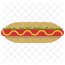 Hot Dog Nourriture Non Vegetarienne Restauration Rapide Icône