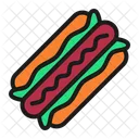 Hotdog Fast Food Junk Food Icon