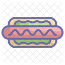 Hotdog Hotdog Sandwich Fast Food Icon