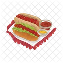 Hotdog Food Sausage Icon