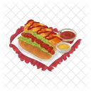 Hotdog Food Sausage Icon