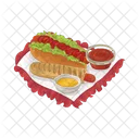 Hotdog Food Sausage Icon