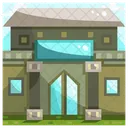 Hotel Restaurant Building Icon