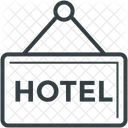 호텔 사인 보드 아이콘