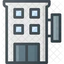 Hotel Building Architecture Icon