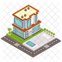 Motel Hotel Accommodation Icon