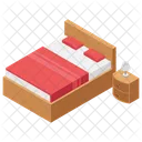 Hotel Bed Accomodation Hotel Reservation Icon