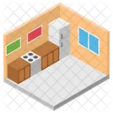 Hotel Kitchen Kitchen Area Cooking Area Icon