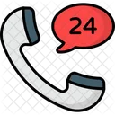 Hours Support 24 Hour Support Call Center Icon