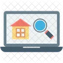 House Search Magnifier Icon