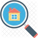 House Search Magnifier Icon