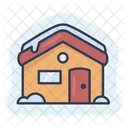 House Snow Wooden Icon