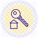 House Key Line Icon Icon