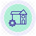 House Remodeling Line Icon Icon