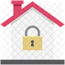 Locked House House Security House Insurance Icon