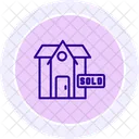 House Sold Line Icon Icon