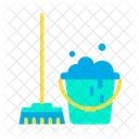 Bucket Mop Household Icon