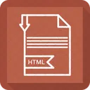 Html File Format Icon