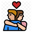 Hug Lover Couple Icon