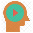 Human Head Thinking Mind Icon