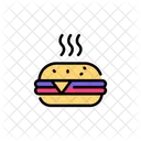 Humberger Burger Hot Burger Icon