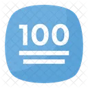 Hundred Points Symbol  Icon