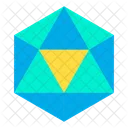 Figure Geometry Icosahedron Icon