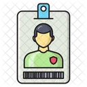 Id Badge Card Icône