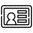 Id Card Access Contact Icon