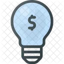 Idea Lightbulb Money Icon