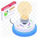 Business Idea Idea Analytics Idea Analysis Icon