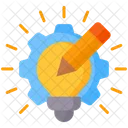 Ideation Gear Lightbulb Icon