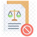 Illegal Scale Document Icon