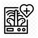 画像診断、放射線診断、医療スキャン アイコン