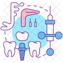 Implant Teeth Denture Icon