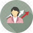 Increment Woman Avatar Icon