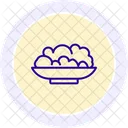 Indian Food Line Icon Icon