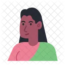 Indian Woman Avatar  Icône