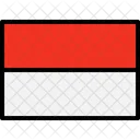 Indonesia Flag Country Icon