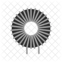 Inductor Circuit Icon