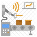 Industrial Iot Industry Production Productivity Digital Transformation Network Icon