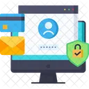 Cyber Crimes Cyber Security Information Security Icon