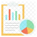 Grafico Informe Hoja Icono