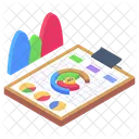 Analisis De Datos Papel Cuadriculado Informe Comercial Icono