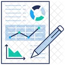 Informe De Eficiencia Analisis De Productividad Presentacion De Negocios Icono