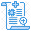 Informe Positivo De Coronavirus Informe Positivo Diagnostico Icono