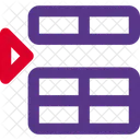 Insert Row Above Interface Essentials Table Duo Color Line F Icon