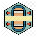 Insignia de kayak  Icono