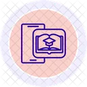 Interactive Learning Line Icon Icon