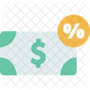 Interest Rate Cash Money Icon